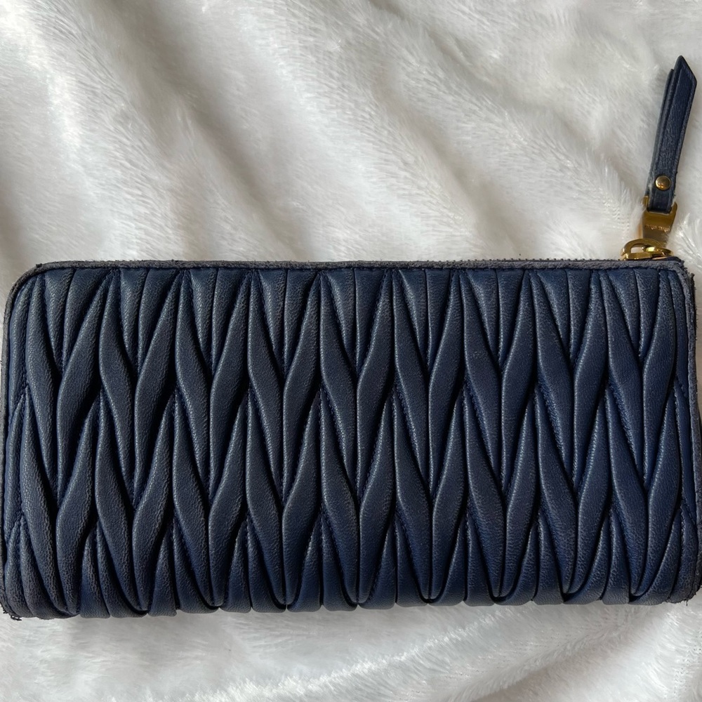 Miu Miu Matelass Nappa Leather Large Zippy Wallet - image 3